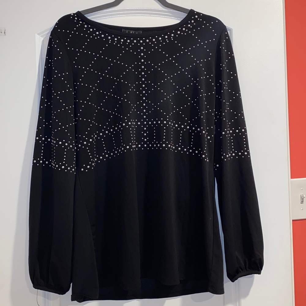 Studded Rhinestone Blouse ✨